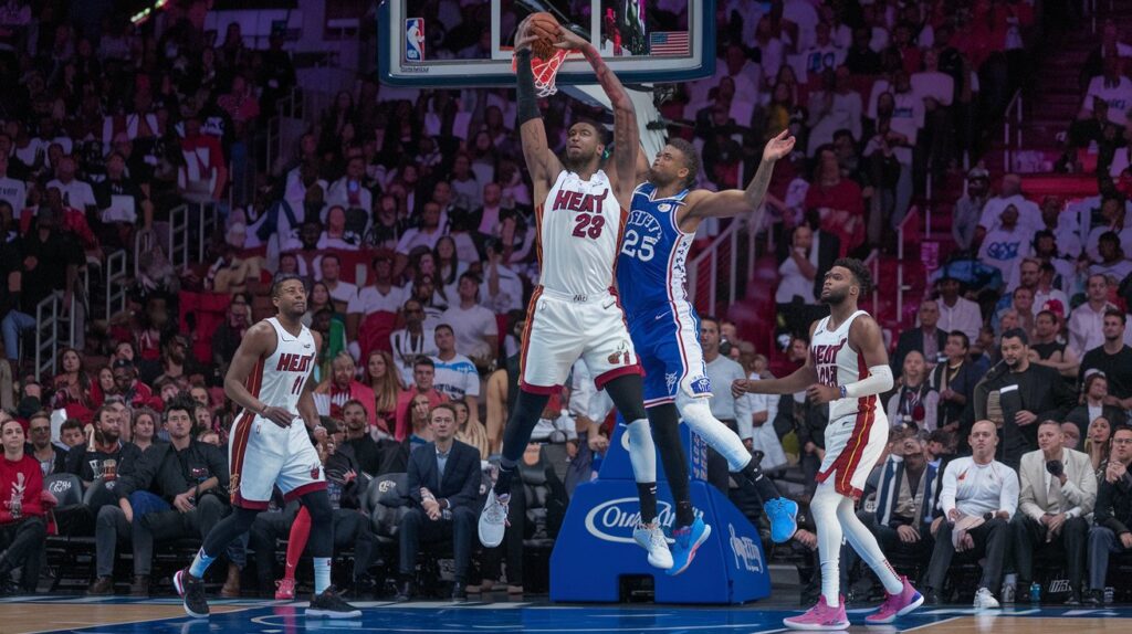 miami heat vs 76ers match player stats​