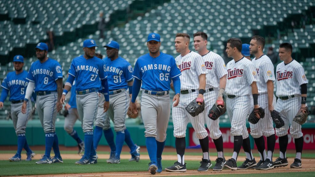 samsung lions vs lg twins match player stats​