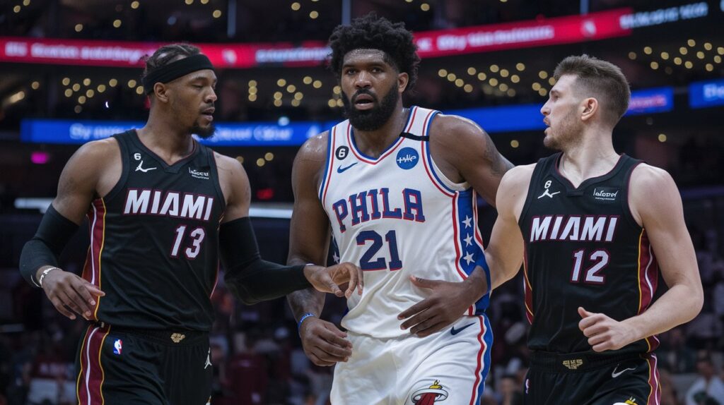 miami heat vs 76ers match player stats​